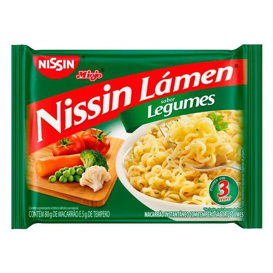 Imagem de Macarrão Instantâneo Nissin Lámen Sabor Legumes 80g