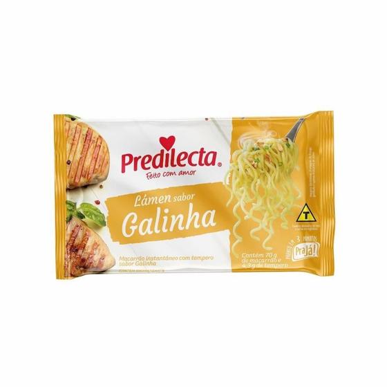 Imagem de Macarrão Instantâneo Predilecta Sabor Galinha 74,3g - Embalagem com 50 Unidades