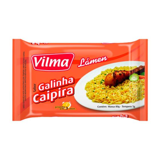 Imagem de Macarrão Instantâneo Vilma Lámen Sabor Galinha Caipira 85g