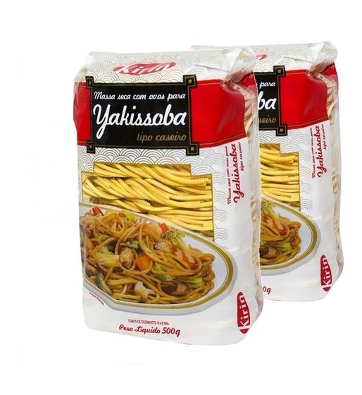 Imagem de Macarrão P/ Yakissoba Kirin Tipo Caseiro 500g - (Kit com 2)