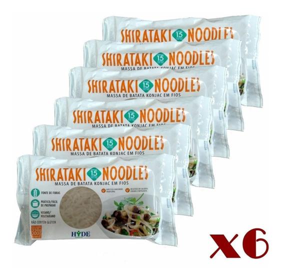 Imagem de Macarrão Shirataki Konjac Em Fios 350g (Kit com 6pct) Hyde