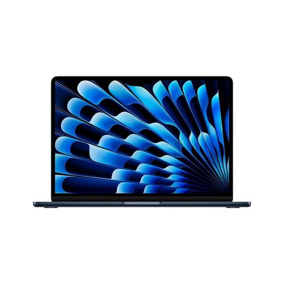 Imagem de MacBook Air Apple 13", M3, CPU 8 Núcleos, GPU 10 Núcleos, Neural Engine de 16 Núcleos, 16GB RAM, SSD 512GB, Meia Noite - MXCV3BZ/A