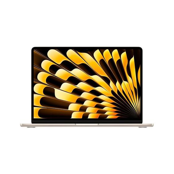 Imagem de MacBook Air Apple 13", M3, CPU de 8 Núcleos, GPU de 8 Núcleos, 8GB RAM, SSD 256GB, Estelar - MRXT3BZ/A