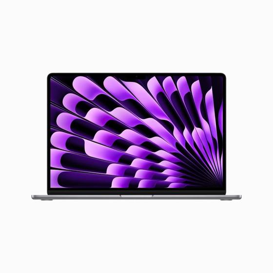 MacBook Air Apple 15", M2, CPU 8 Núcleos, GPU 10 Núcleos, 8GB RAM, SSD 256GB, Cinza Espacial - MQKP3BZ/A Imagem de MacBook Air Apple 15", M2, CPU 8 Núcleos, GPU 10 Núcleos, 8GB RAM, SSD 256GB, Cinza Espacial - MQKP3BZ/A