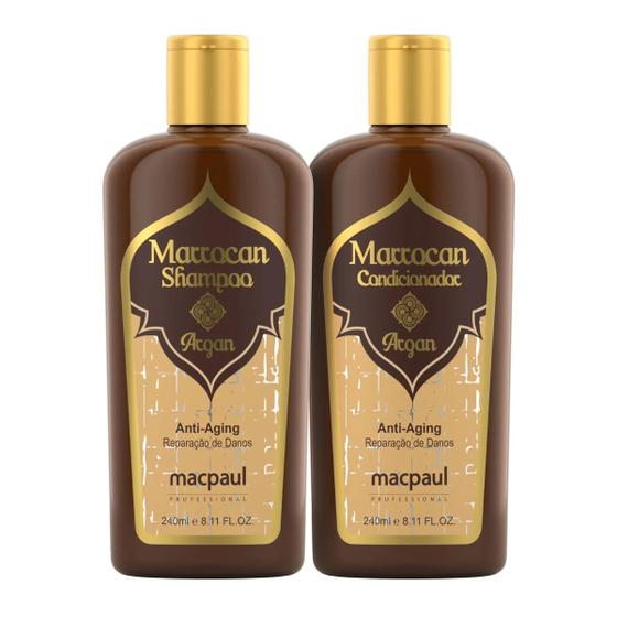 Imagem de  Macpaul Marrocan Argan Shampoo e Condicionador Kit Mac Paul