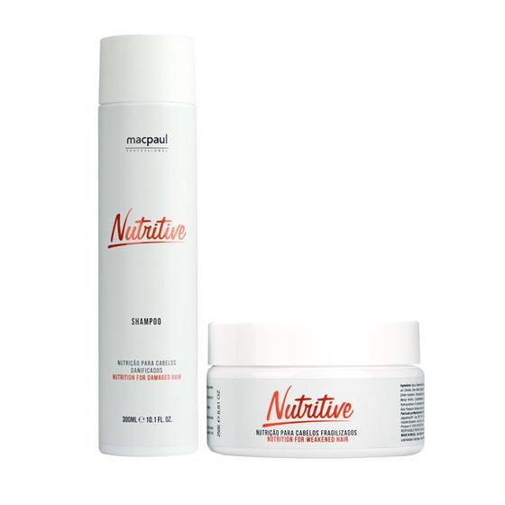 Macpaul Nutritive Shampoo 300ml e Mascara 250g Mac Paul Menor preço em Macpaul Nutritive Shampoo 300ml e Mascara 250g Mac Paul
