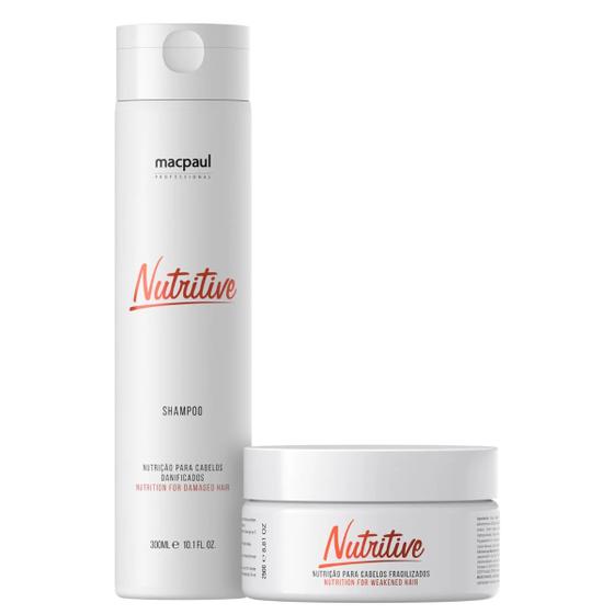 Imagem de Macpaul Nutritive Shampoo e Mascara Kit Home Care Mac Paul