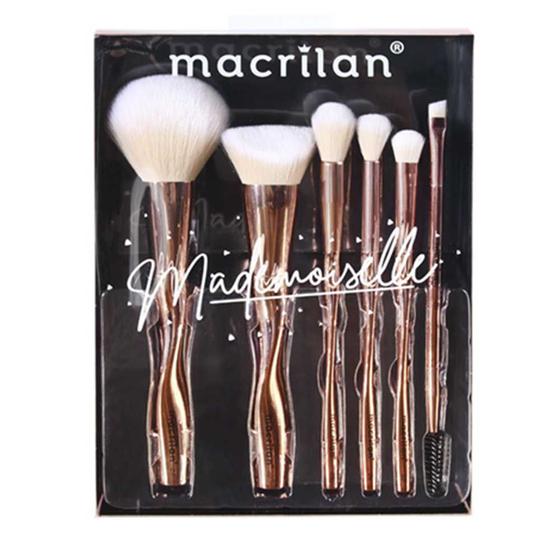 Imagem de Macrilan ED004 Mademoiselle Kit - 6 Pincéis de Maquiagem