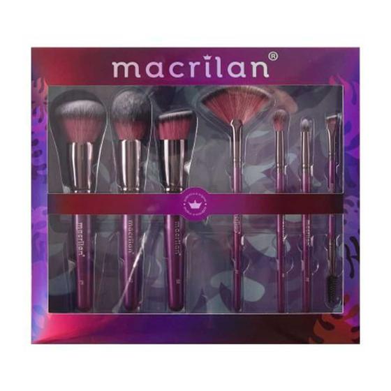 Imagem de Macrilan ED005 Violet Kit - 7 Pincéis de Maquiagem