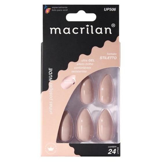 Imagem de Macrilan Unhas Postiças Stiletto (24 Unidades)