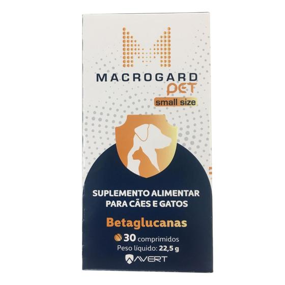 Macrogard Pet Small Size para cães e gatos 30 comprimidos - Avert ...
