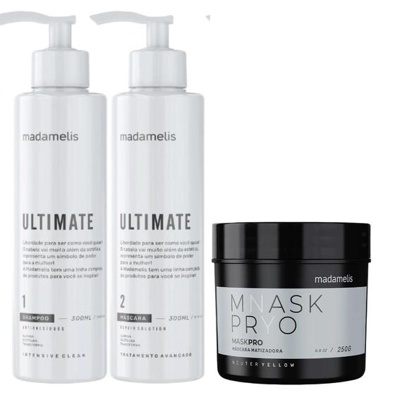 Imagem de Madamelis Progressiva Ultimate 300ml + Pro Mask Matizador 250g