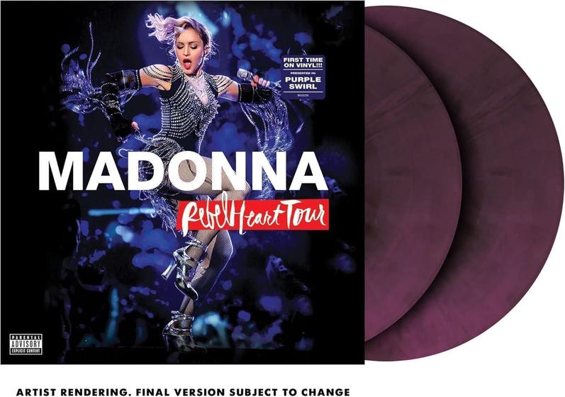 Imagem de Madonna Lp Rebel Heart Tour Purple Galaxy Swirl Vinil Duplo