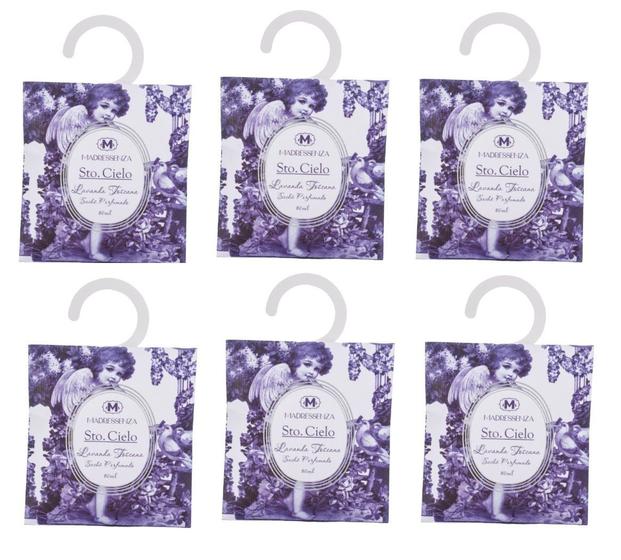 Imagem de Madressenza Kit 6 Sachês Perfumados Lavanda Toscana 80ml