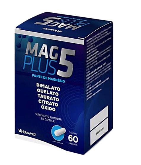 Imagem de Mag Plus 5 Hdrbamed 60 Capsulas