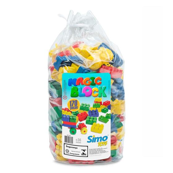 Imagem de Magic Block 170 peças Menino - Simo Toys