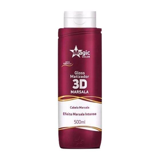 Imagem de Magic Color Gloss Matizador 3d Efeito Marsala Intenso 500ml