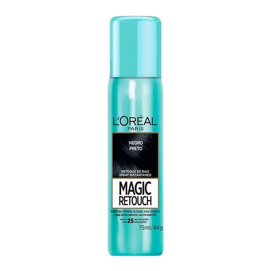 Imagem de Magic Retouch L'oréal Preto Spray Instantâneo para Retoque de Raiz 75ml
