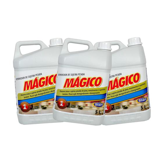 Mágico Removedor de Cera 5 Litros - 3 unidades Menor preço em Mágico Removedor de Cera 5 Litros - 3 unidades