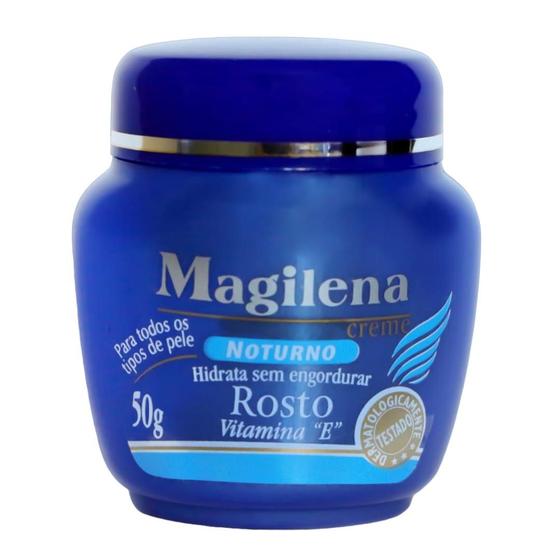 Imagem de Magilena Creme Hidratante Facial Noturno com Vitamina E 50g