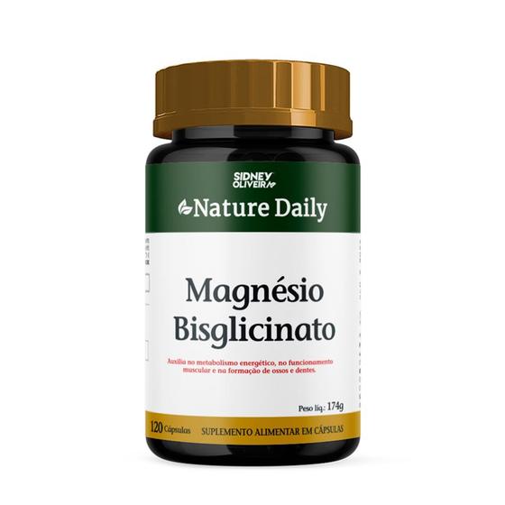 Imagem de Magnésio Bisglicinato Nature Daily 120 cápsulas Sidney Oliveira