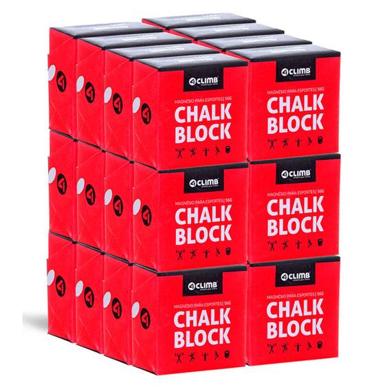 Imagem de Magnésio Chalk Block 56g - 4Climb - Kit com 24 unidades