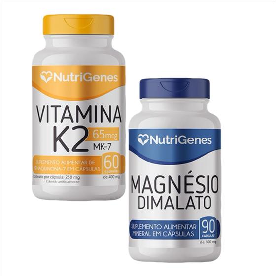 Imagem de Magnésio Dimalato + Vitamina K2 - MK-7 - Nutrigenes