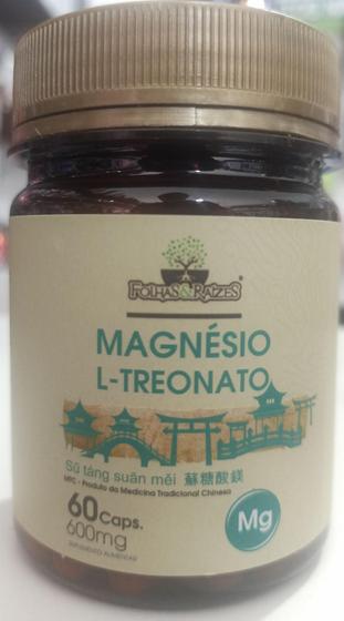 Imagem de Magnésio l treonato  60 cps 600mg  - FOLHAS E RAIZES