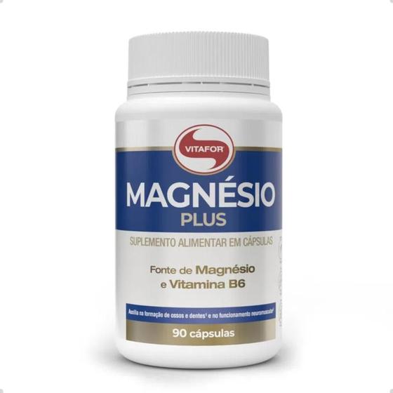 Imagem de Magnesio Plus e Vitamina B6 90 Capsulas Vitafor