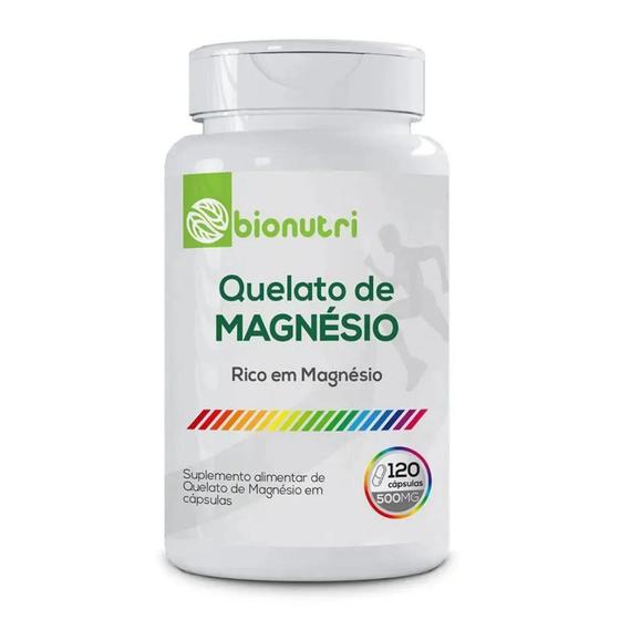 Imagem de Magnésio Quelato 120 Cápsulas 500 Mg Bionutri Original