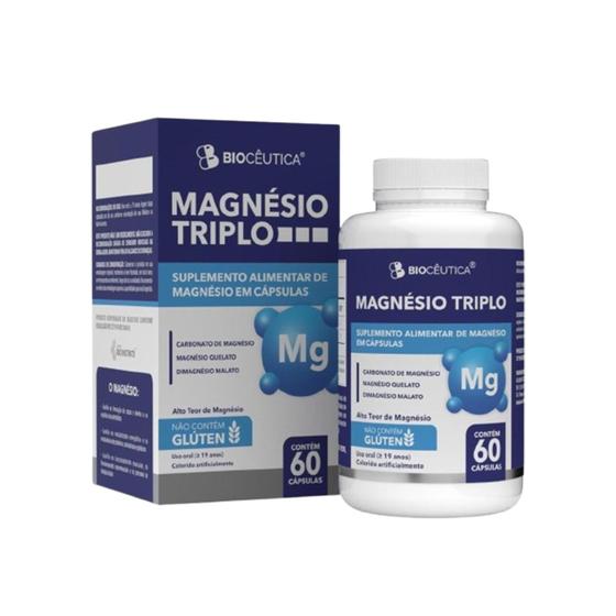 Imagem de Magnésio Triplo Carbonato Quelato Malato 60 Capsulas Bioceutica