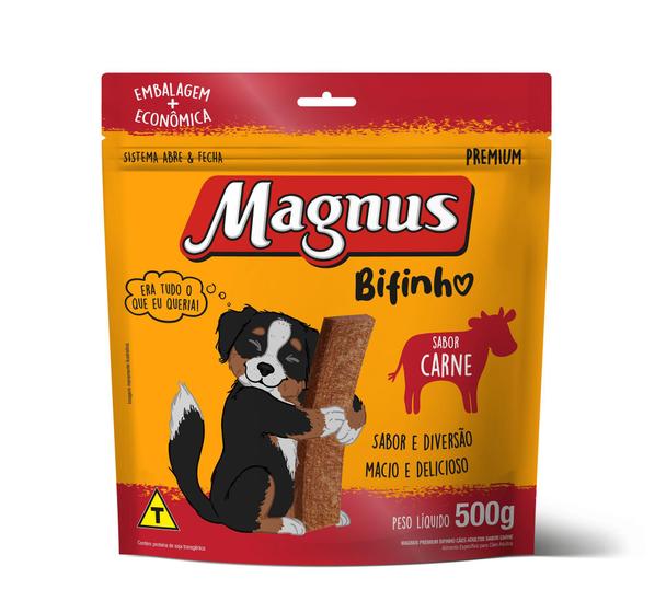 Imagem de Magnus Bifinho Mastigável Sabor Carne 500gr