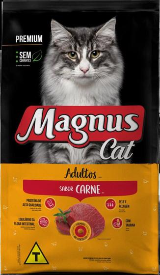 Imagem de Magnus Cat Premium Gatos Adultos Carne 10,1Kg