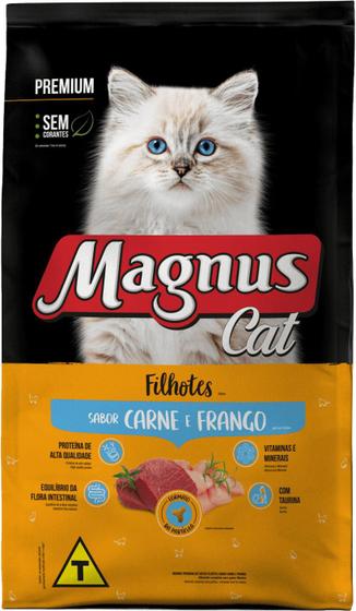 Imagem de Magnus Cat Premium Gatos Filhotes Carne E Frango 10,1KG