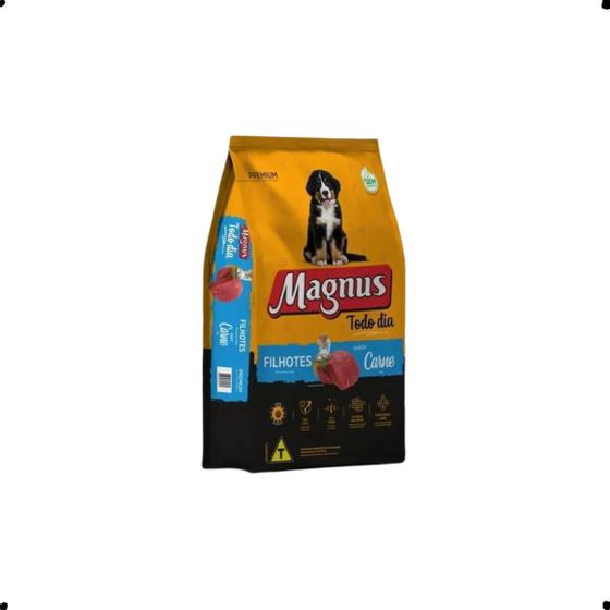 Imagem de Magnus  todo dia cães filhote carne 20 kg