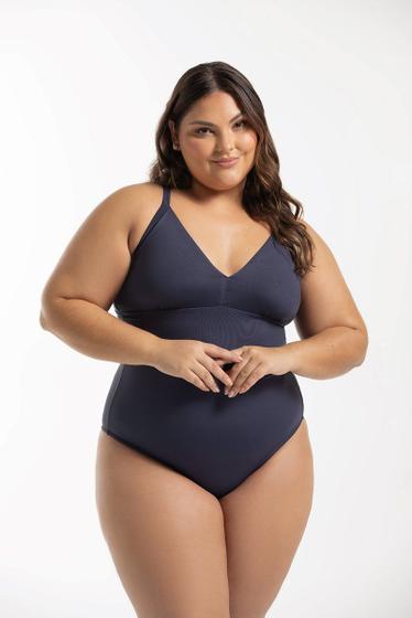 Imagem de Maiô Alças Fixas Liso Sem Bojo Plus Size