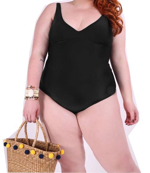 Imagem de Maio Feminino Sem Bojo Básico Plus size senhora Piscina