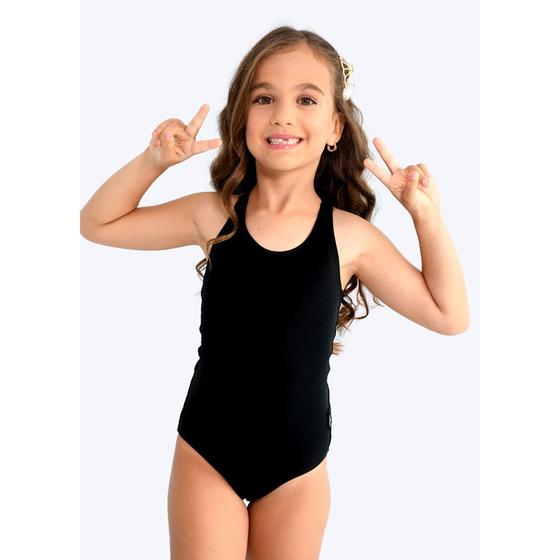 Imagem de Maiô Infantil Marujos e Sereias Nadador UV50+  Preto