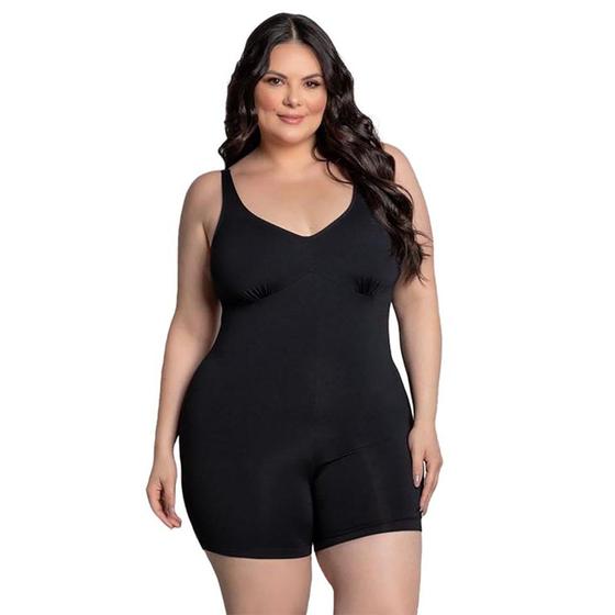 Imagem de Maiô Macaquinho Trinys Com Fecho A-253 Plus Size Feminino