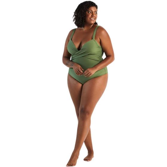 Imagem de Maio Plus Size Com Bojo Meia Taça Anatômico Efeito Lipo