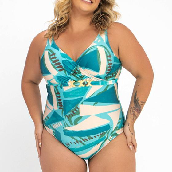 Imagem de Maiô Plus Size, Modelador, Redutor De Medidas, Estampado