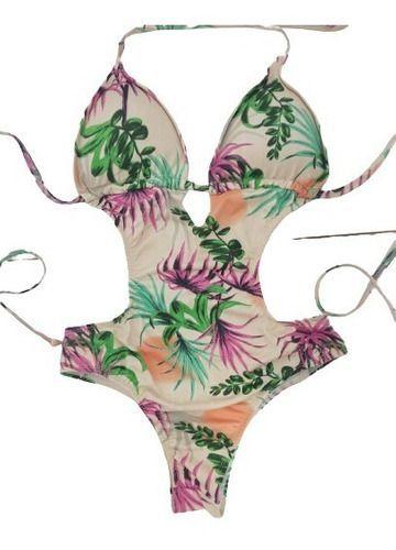 Maiô Praia Estampado Com Bojo Menor preço em Maiô Praia Estampado Com Bojo