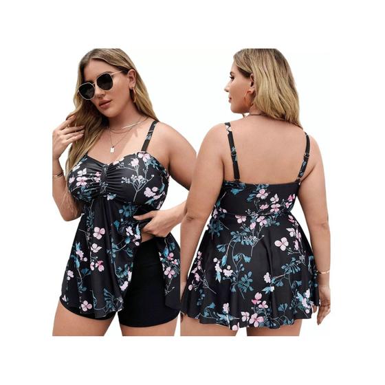 Imagem de Maiô Tankini Plus Size para mulheres 0XL a 4XL