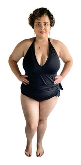 Imagem de Maio Vestido Saída De Praia Plus Size Com Bojo