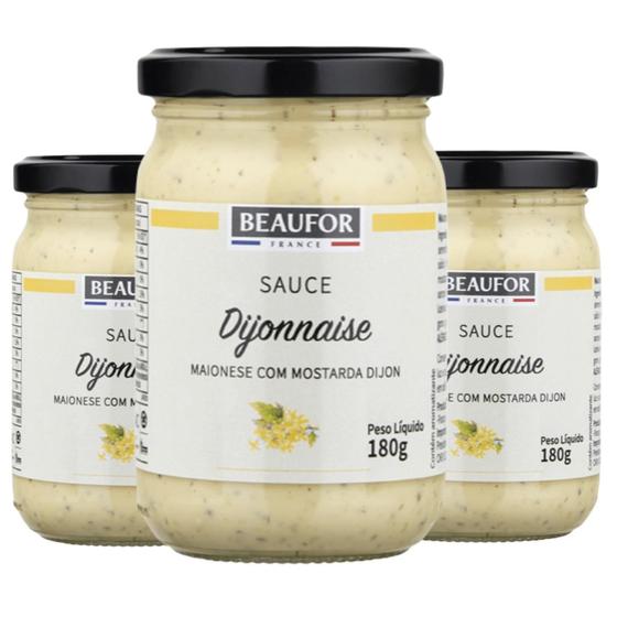 Imagem de Maionese Francesa Beaufor Com Mostarda Dijon 180G (3 Und)