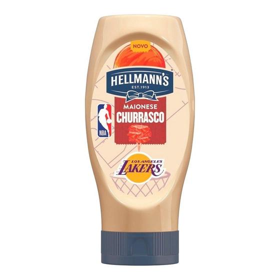 Imagem de Maionese Hellmanns NBA Lakers Churrasco 335g Embalagem com 24 Unidades