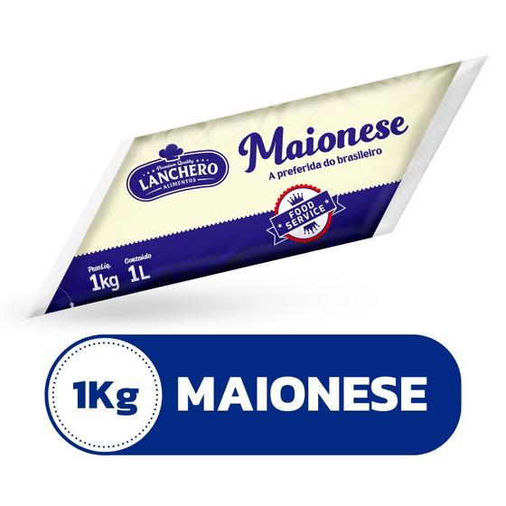 Maionese Tradicional Lanchero Embalagem Bag 1kg - Lanchero Alimentos Imagem de Maionese Tradicional Lanchero Embalagem Bag 1kg