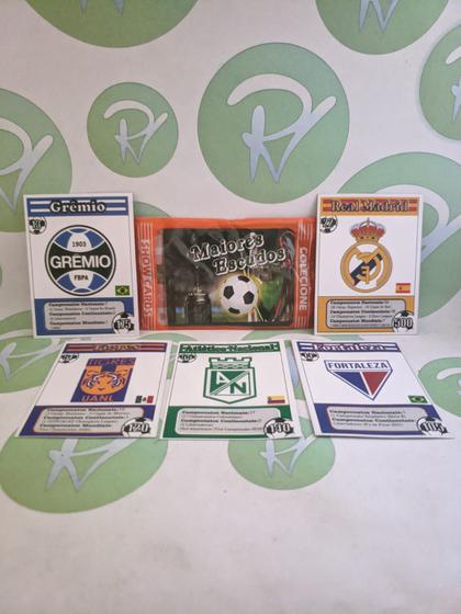Imagem de MAIORES ESCUDOS DE FUTEBOL - Card Game / Cartas / Figurinhas - Kit 50 Pacotes com 4 cards (200 cards)