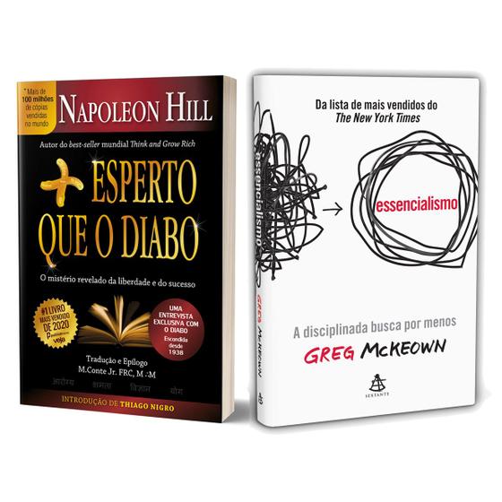 Imagem de Mais esperto que o Diabo - Napoleon Hill- O mistério revelado + Essencialismo - A disciplinada - Greg Mckeown