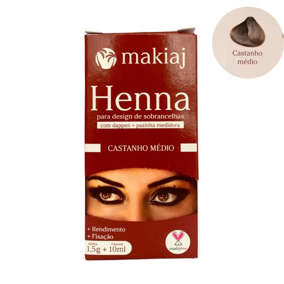 Imagem de Makiaj Henna 1,5g - Castanho Médio